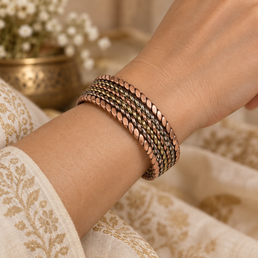 Brazalete Oriental Trenzado Multicolor